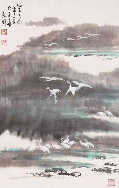 郑克明 山水 立轴